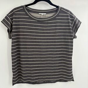 Splendid collection sleeveless grey and white modal tee T-shirt size small